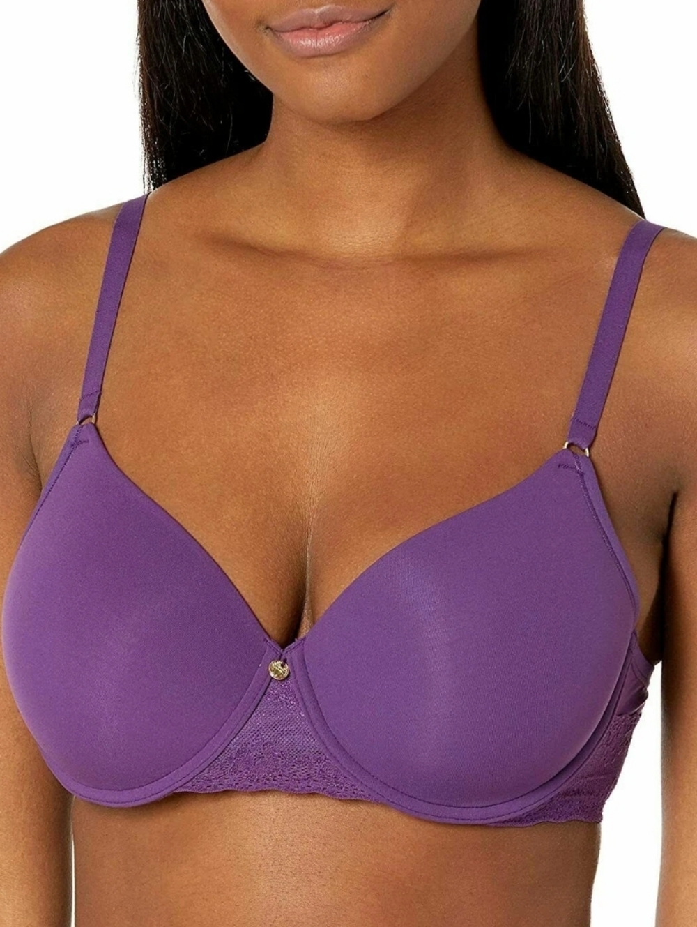 Natori Purple 721154 34D Bliss Perfection Contour Underwire Bra